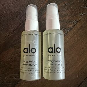 NWOT ALO Glow System Magnesium Reset Spray, Travel Set